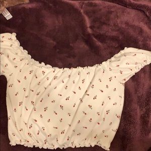 Off the shoulder crop top
